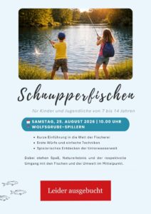 Schnupperfischen 29.08.2026